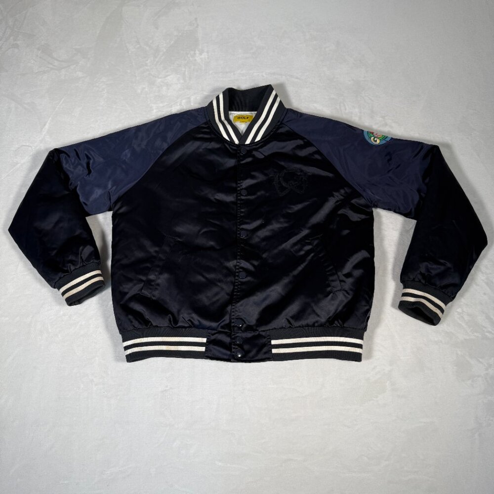 Golf Wang Bomber Varsity Jacket Men Size M Tylor The Creator Snap Magnet Closure